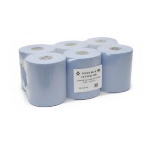 Super Blue Centrefeed Roll 2ply 150m (6 Rolls)