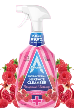 12x750ml Astonish  Pomegranate & Raspberry  Antibacterial Cleaner