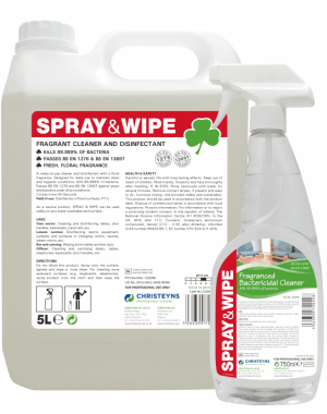 Clover Spray & Wipe Fragranced Bactericidal Cleaner