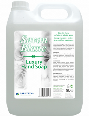 Clover Savon Blanc White Pearlised Hand Soap 5L
