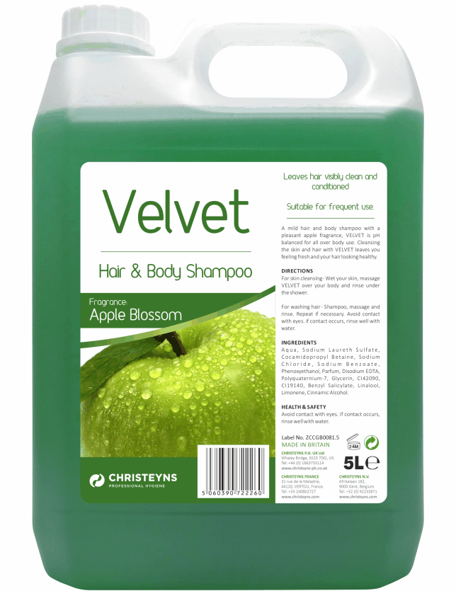 Clover Velvet Hair & Body Shampoo - 5L