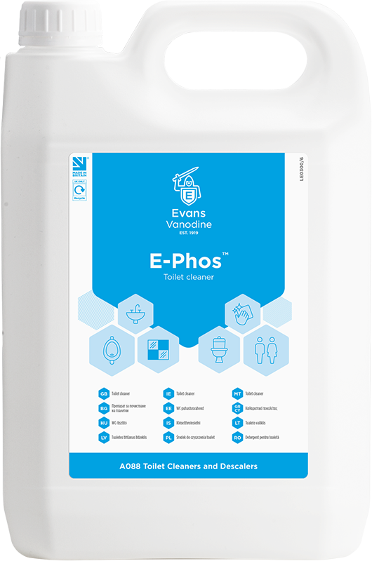 Evans E-Phos Toilet Cleaner 6x1L