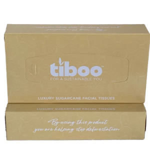 Tiboo Luxury Unbleached Facial Tissues 2ply (36 Boxes)