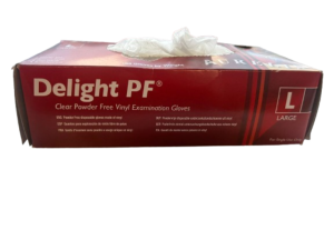 x100 Aurelia Delight Clear Vinyl Powder Free Gloves