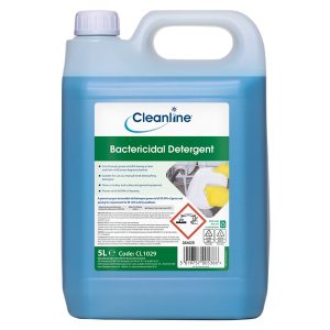 Cleanline Lemon Bactericidal Washing Up Detergent 5L