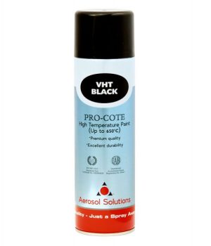 Aerosol Solutions High Temp Matt Black Paint 12x400ml