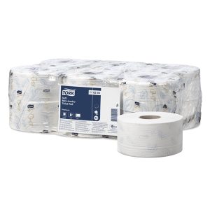 Tork 110254 Soft Mini Jumbo Toilet Roll Premium (12 Rolls)