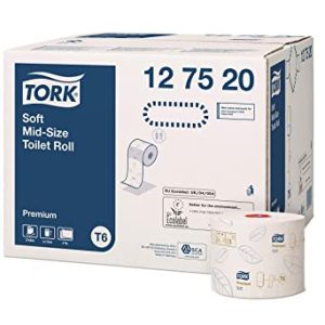 Tork 127520 Soft Mid-Size Premium Toilet Roll 2ply (27 Rolls)