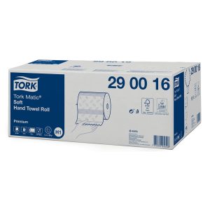 Tork 290016 Matic Soft Hand Towel Roll 2ply (6 Rolls)