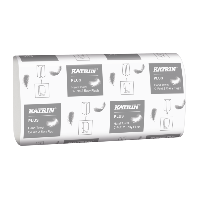 Katrin 31535 Plus Easyflush C-Fold Hand Towels 2ply (2250 Box)