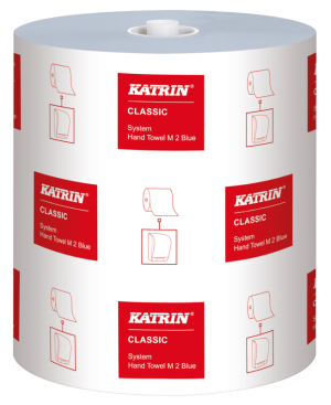 Katrin 460263 Classic System Towel Blue 2ply (6 Rolls)