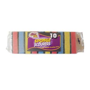 Economy Sponge Scourers (10 Sponges)