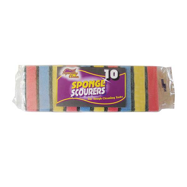 Economy Sponge Scourers (10 Sponges)