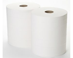 White Airlaid Maxi Wiping Roll 1ply (2 Rolls)