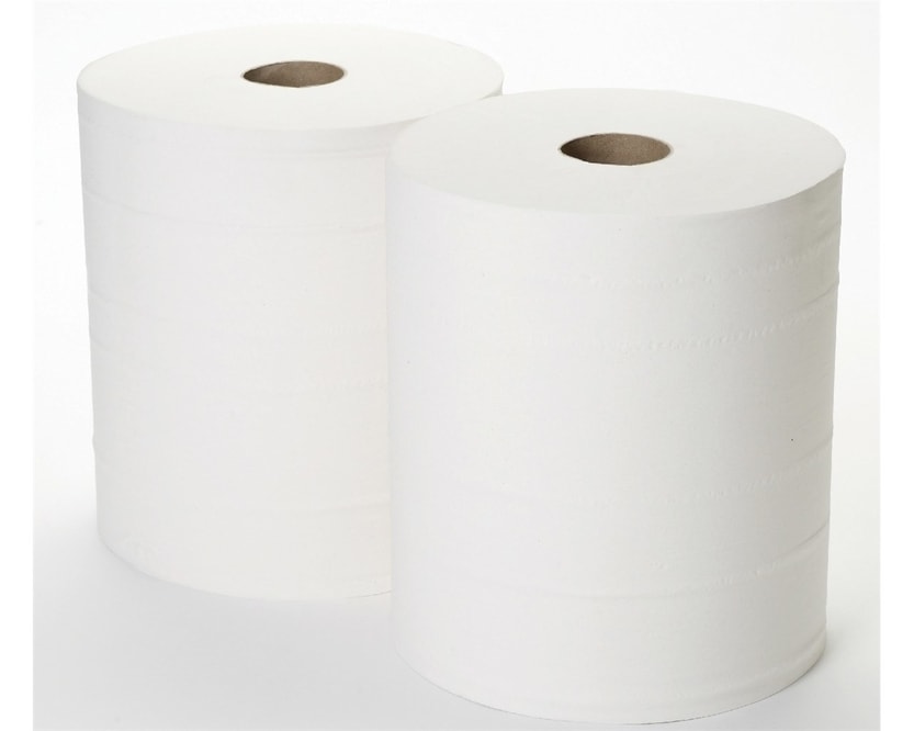 White Airlaid Maxi Wiping Roll 1ply (2 Rolls)