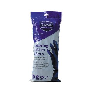 Proguard Black Heavy Duty Rubber Gloves (Pair)
