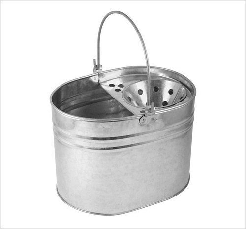 Galvanised Metal Mop Bucket 14L