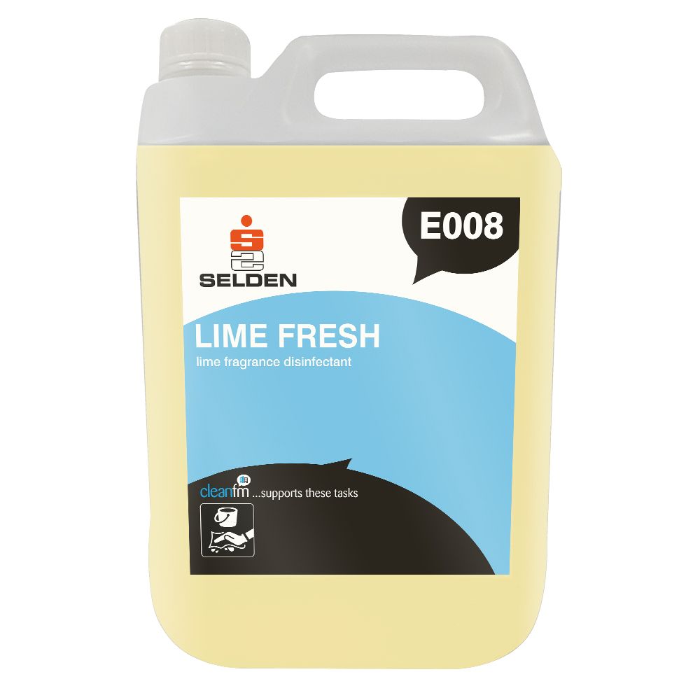 Selden E008 Lime Fresh Fragrance Disinfectant 5L