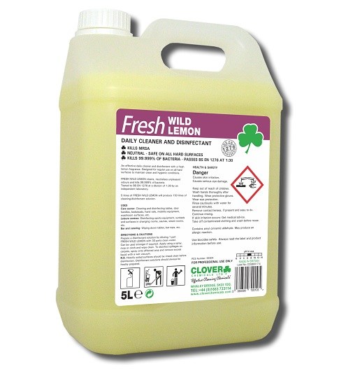 Clover Fresh Wild Lemon Cleaner & Disinfectant 5L