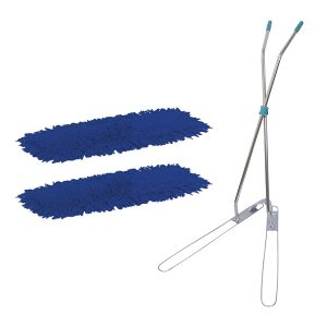 Blue Synthetic V Sweeper Mop Heads 100cm (2 Box)