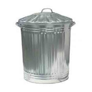 Metal Dustbin With Lid 80L
