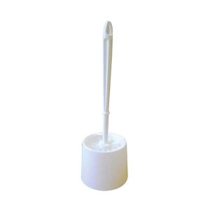 Economy White Toilet Brush Set