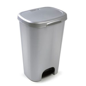 Grey Waste Pedal Bin 50L