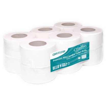 Quattro Pure Tissue Mini Jumbo (12 Rolls)