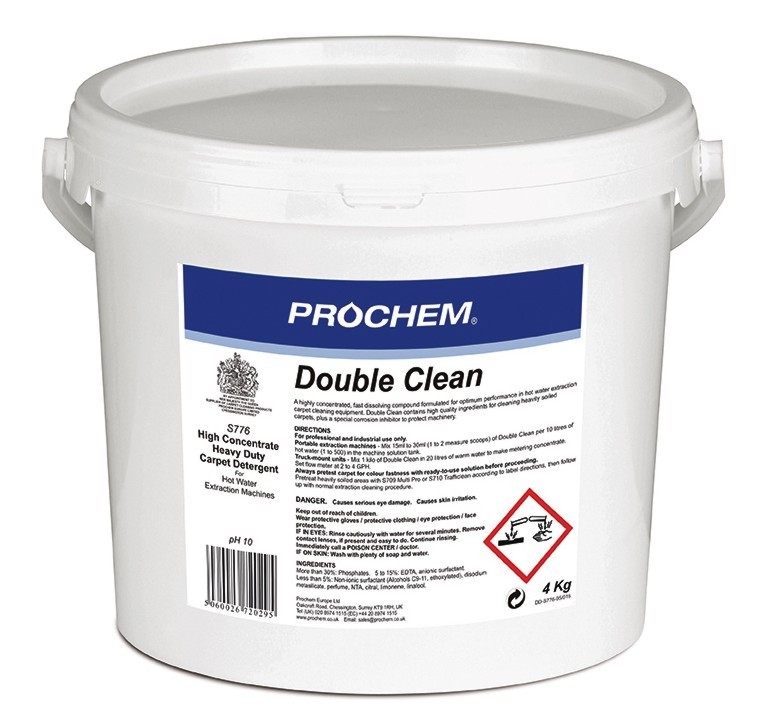 Prochem Double Clean Powdered Extraction Detergent 4kg