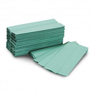 Quattro Super Soft Green C-Fold Hand Towels 1ply (2400 Box)