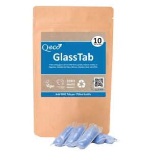 Q EcoTabs - GlassTab - Pack of 10 - 1 Tab per 750ml bottle