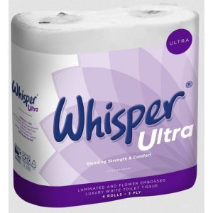 Whisper Ultra Luxury Toilet Rolls 3ply x40