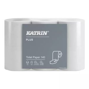 Katrin Plus Toilet Paper Roll 143 Sheets 3-Ply x48 53896