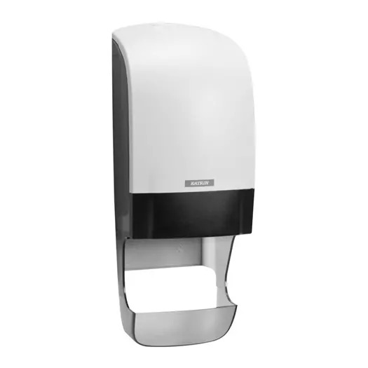 Katrin White System 800 Dispenser for Toilet Paper Roll, White 90144