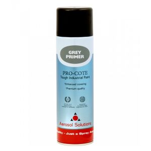 Aerosol Solutions Grey Primer Tough Industrial Paint  12x500ml