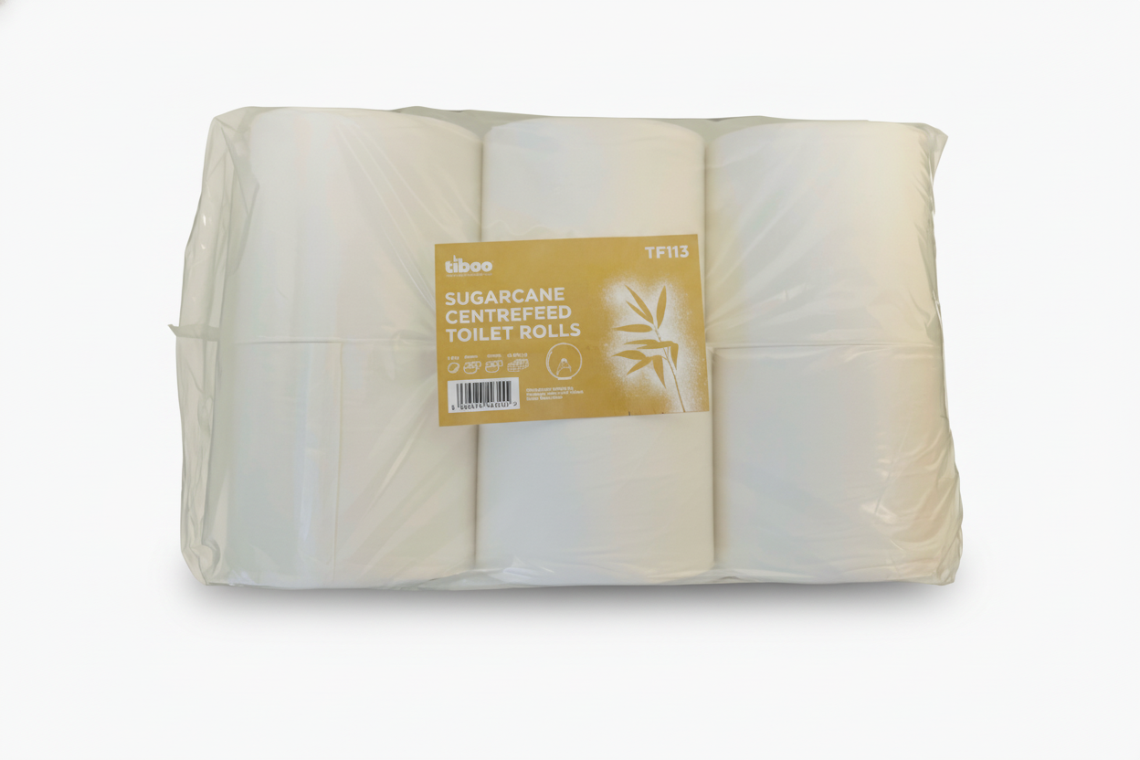 x6x200m Eco Sugar Cane Smart Toilet Rolls