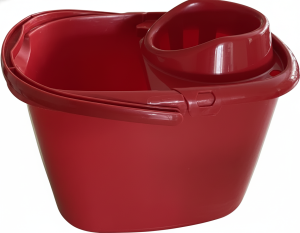 Red 15L Mop Bucket With Wringer
