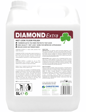 x5L Clover Diamond Extra (Wet Look Floor Polish (25%)
