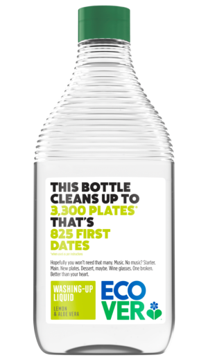 8x450ml Ecover Lemon & Aloe Vera Washing-Up Liquid