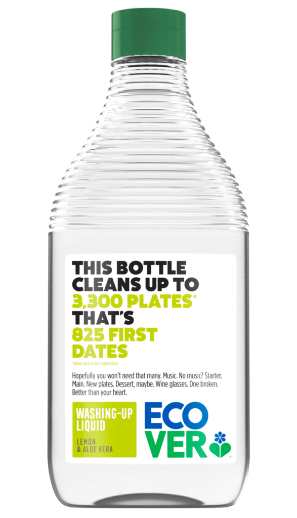 8x450ml Ecover Lemon & Aloe Vera Washing-Up Liquid