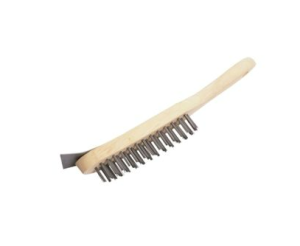 4 Row Wire Brush with Scraper