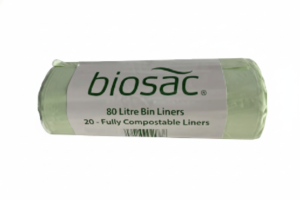 x400 Biosac 70L & 80L Compostable Bin Liner 32x39" 20 Micron