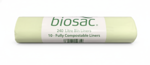 x100 Biosac Compostable Square Bin Liner 240L 1130x1390mm