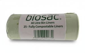 x500 Biosac Compostable Bin Liners Medium Duty 24.4x30.7" 20 Micron