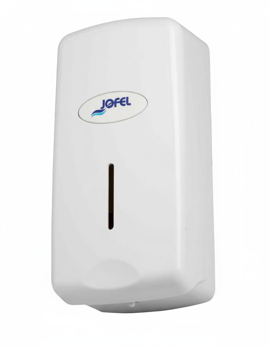Valor White ABS Plastic Bulk Fill Soap Dispenser 1 litre