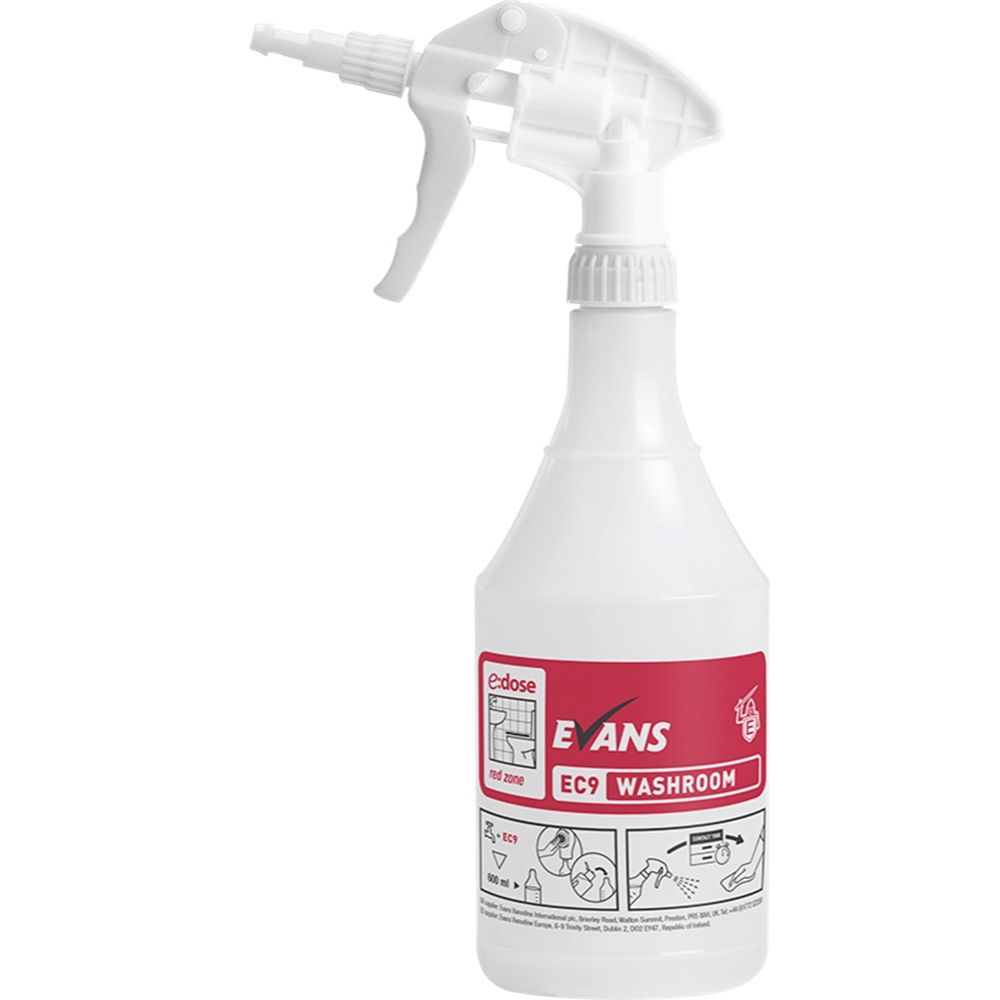 Evans EC9 Printed Trigger Bottle (Red) x6