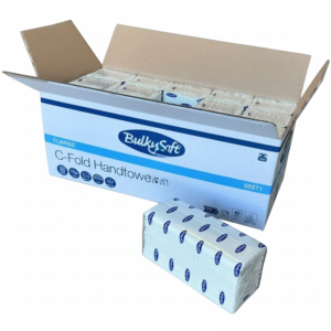 BulkySoft C-Fold Hand Towels – 15 Packs of 162 (310 x 230mm)