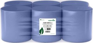 6x120M Coreless Embossed Blue Centrefeed