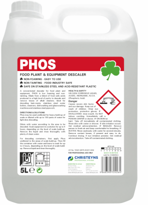 x5L Clover Phos Food Plant Disinfectant