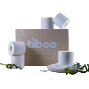 Tiboo Sugarcane Eco-Friendly Toilet Rolls 320 Sheets 2ply (Case of 36)